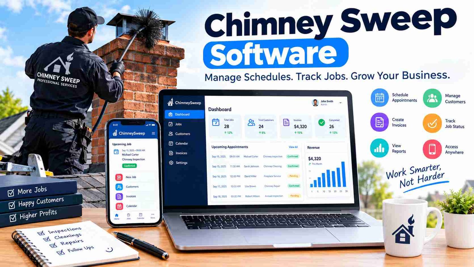 Chimney Sweep Software