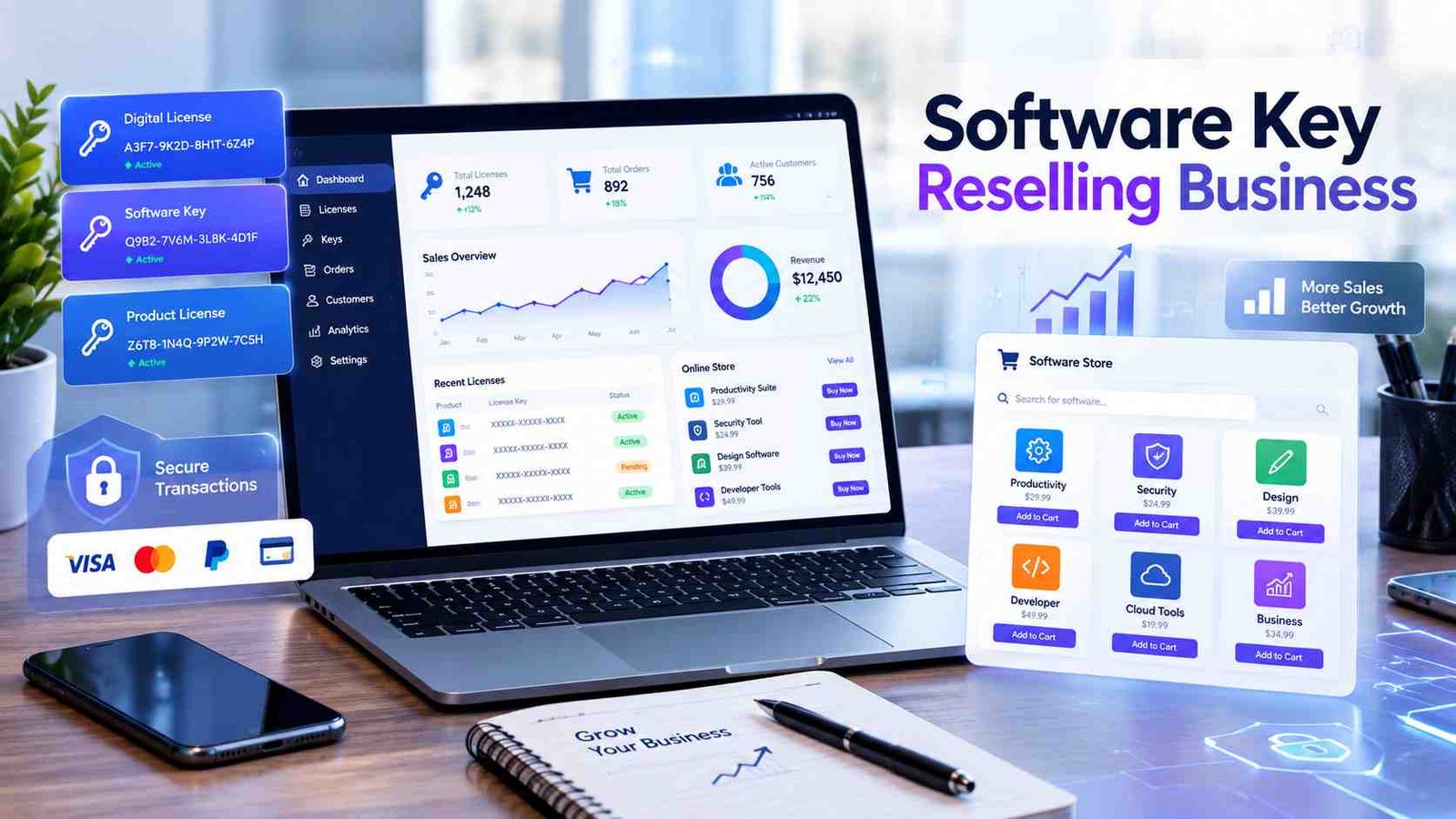 How To Start A Software Key Reselling Business?