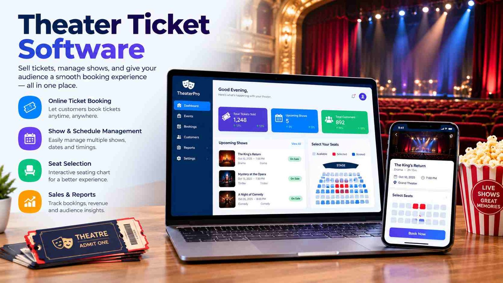 Theater Ticket Software: Features, Pricing & Best Solutions